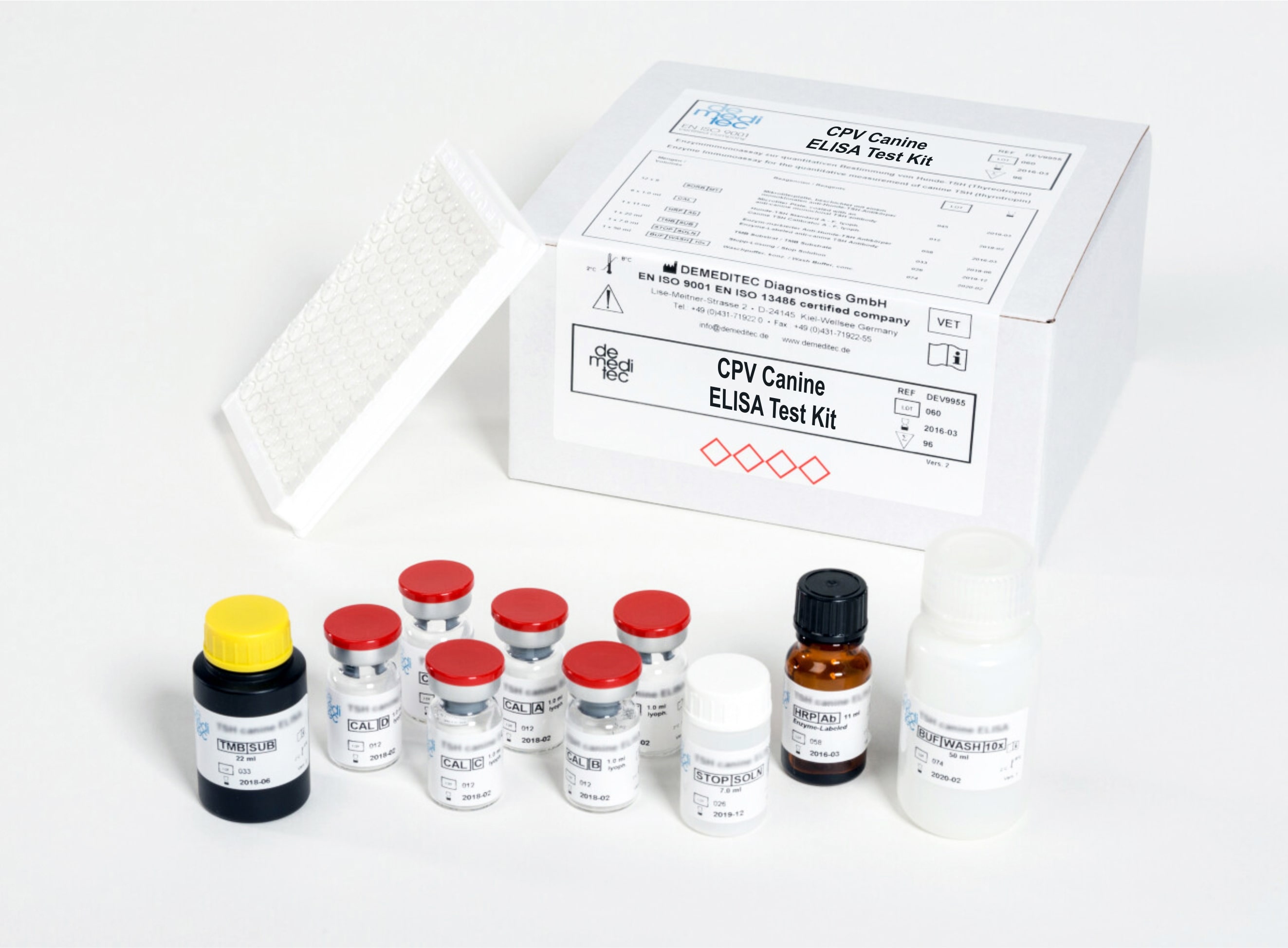 Canine Parvovirus (CPV)  ELISA Test Kit
