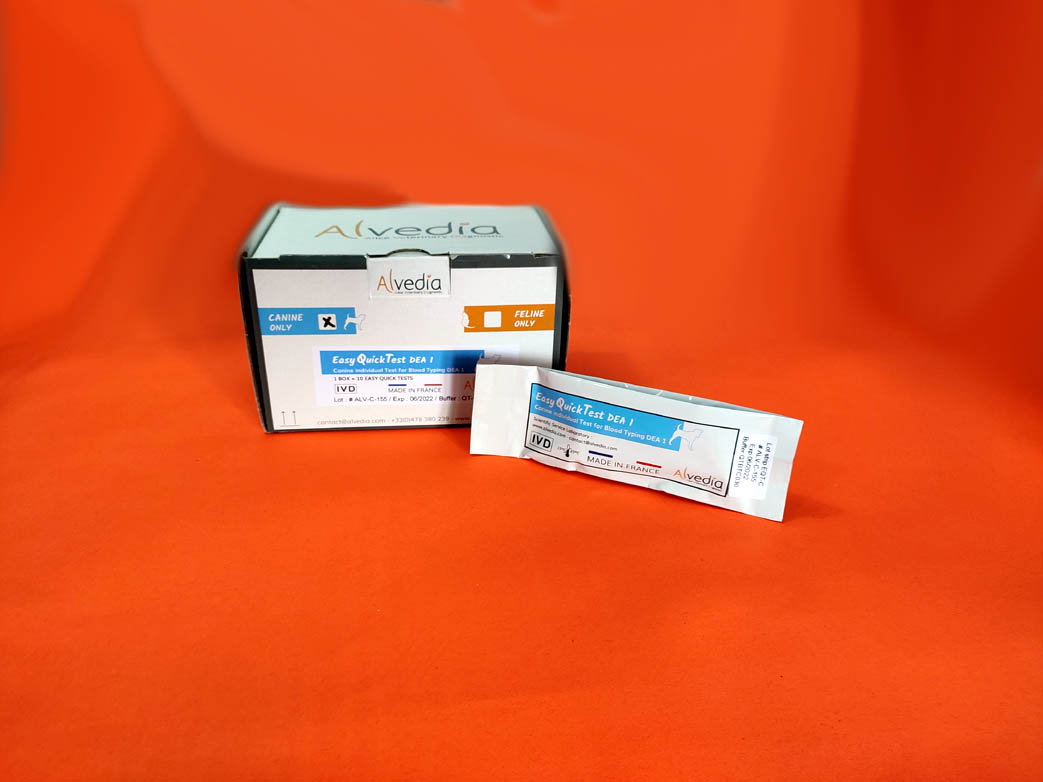 Easy Quick Test Kit Blood Typing - Canine DEA1