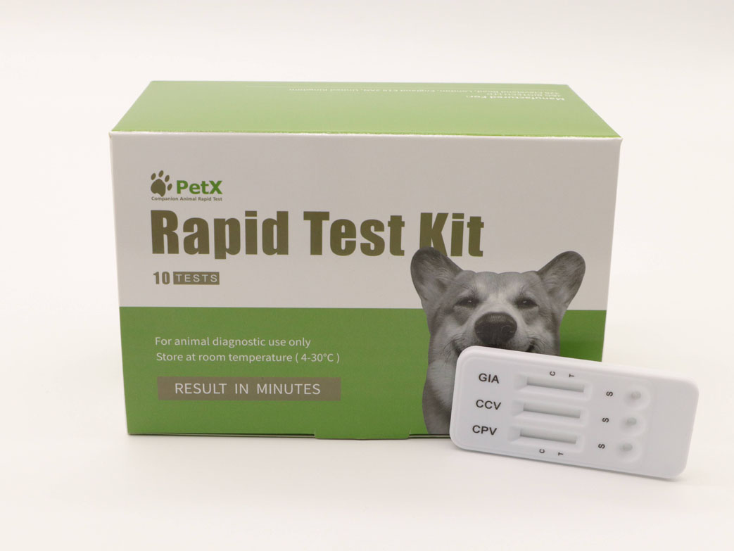 Canine Parvo & Corona & Giardia Ag Combo Test Kit (CPV/CCV/GIA)