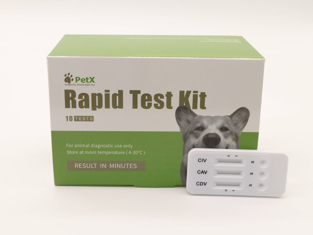 Canine Distemper & Adeno & Influenza Virus Combo Test Kit (CDV/CAV/CIV)