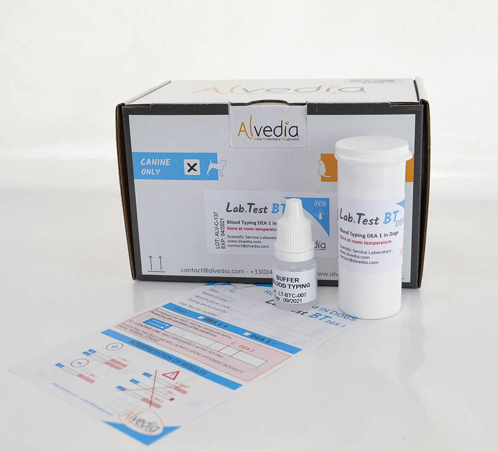 LabTest Kit box Blood Typing - Canine DEA1