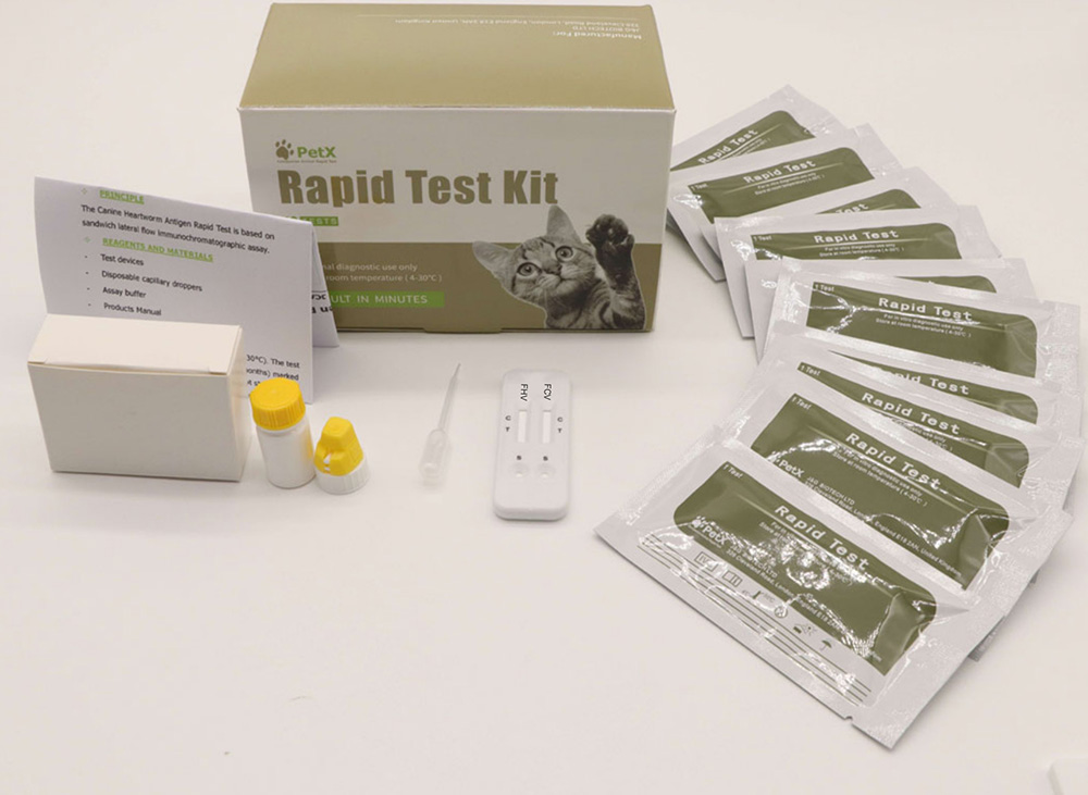 Feline Calicivirus-Herpesvirus Type 1 Antigen Rapid Test Kit (FCV-FHV Ag)